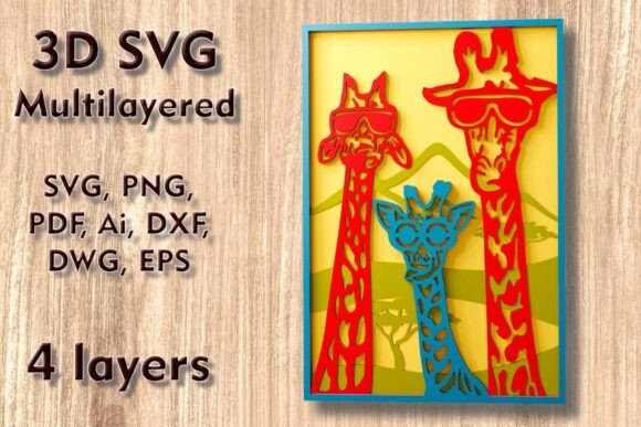 3D Giraffe SVG for Laser Wall Decor Review