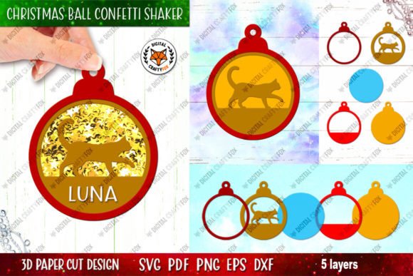 Cat Christmas Ball Confetti Shaker Review