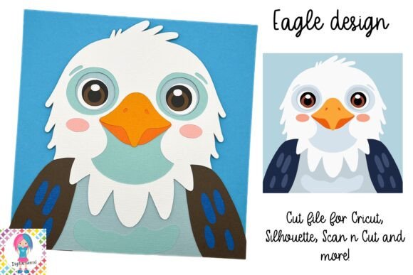 Eagle 3D Layered Paper Design, Shadowbox