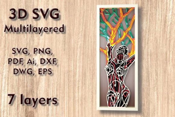 Girl Tree 3D SVG: Laser Cutting Wall Decor Review