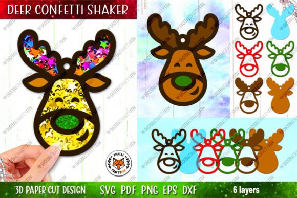 Review: 3D SVG Christmas Deer Shaker Holder