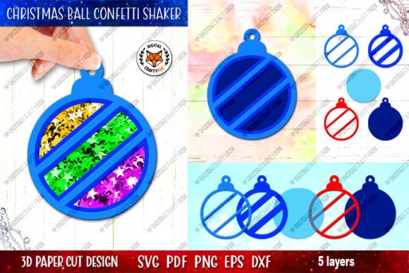 Review: Christmas Ball Confetti Shaker SVG for 3D Projects