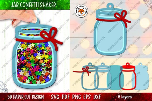 Review: Christmas Jar Confetti Shaker SVG for 3D Projects