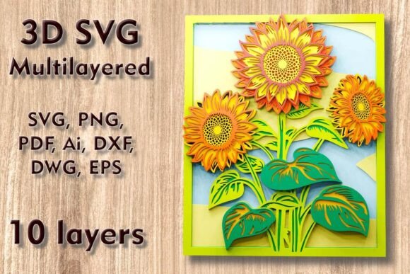 Sunflower 3D SVG: Laser Cutting Wall Decor Review