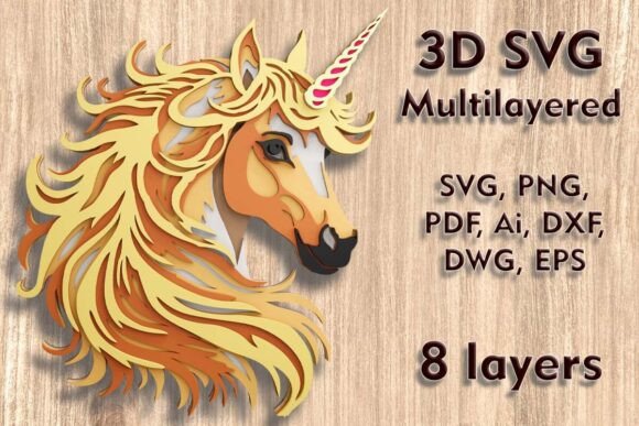 Unicorn 3D SVG: Laser Cutting & Wall Decor Review